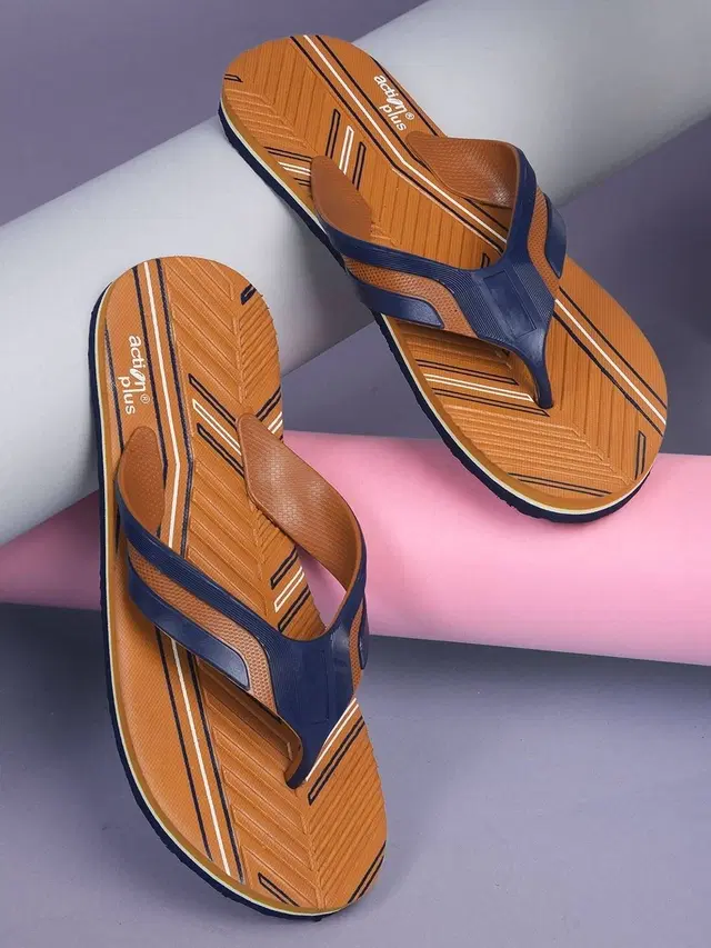 action Flip Flops (Brown, 6)