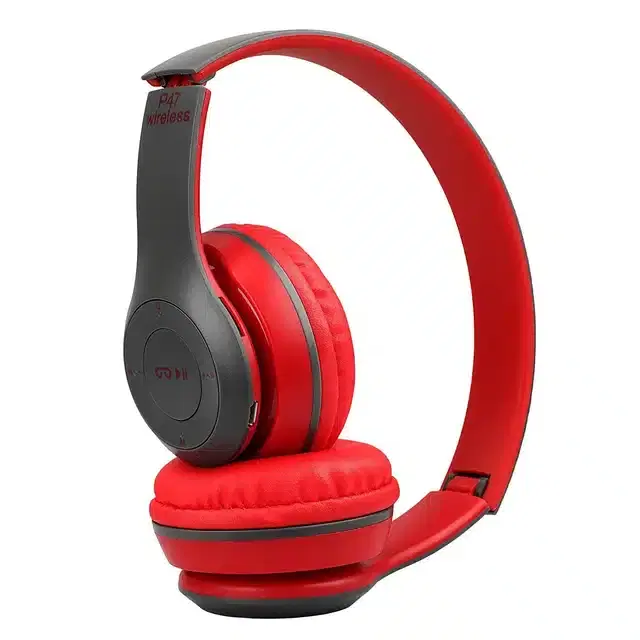Wireless Bluetooth Headphone, Red