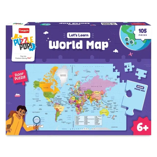 Funskool P&l World Map Puzzle