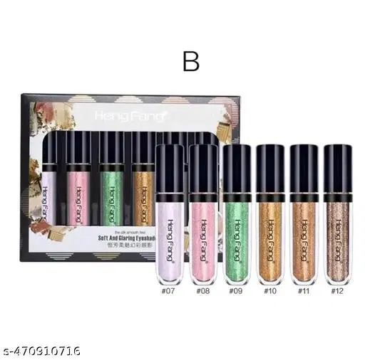 Liquid Eyeshadow Set, Multicolor, Pack of 6