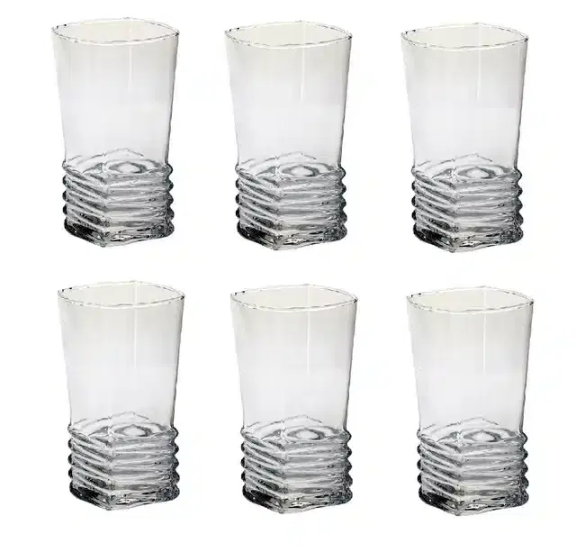 Liquor cum Cocktail Glasses, Transparent, 300 ml, Pack of 6