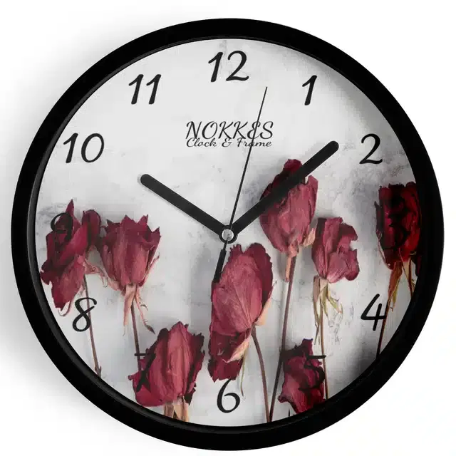 Plastic Printed Wall Clock, Multicolor, 7 Inches