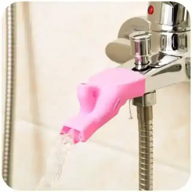 Pallavi Trading Water Faucet Extending Tool Dual Purpose Silicone Gel Water Tap Extension Tooth Wash