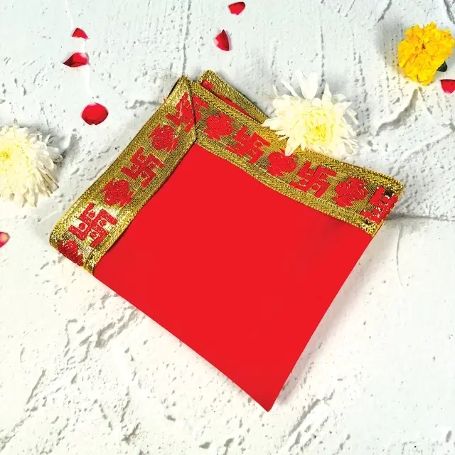 Pooja Chowki Aasan Red