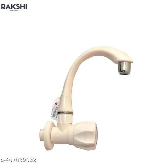 Plastic Swan Neck Tap, Cream