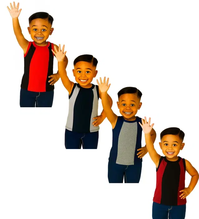 Cotton Solid Innerwear for Boys, Multicolour, Pack of 4 (2-3 Years)