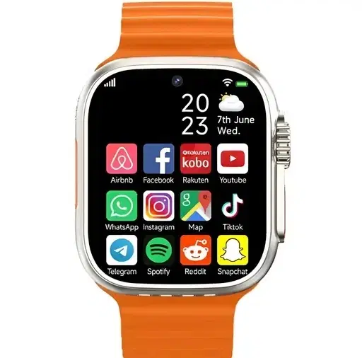 Silicone T800 Ultra Smartwatch, Orange