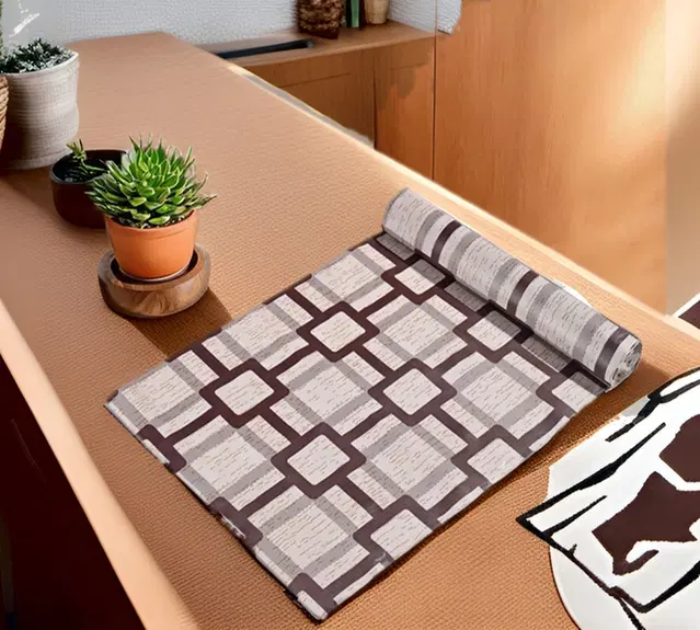 PVC Printed Shelf Mat Roll, Multicolor, 5 m