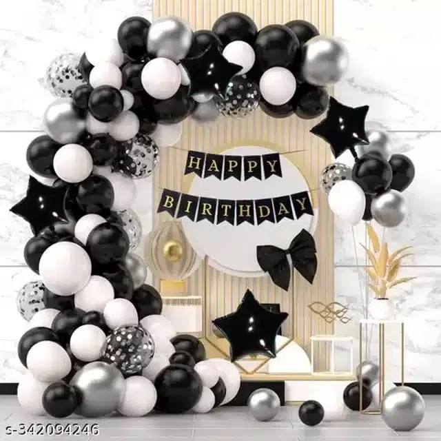 Birthday Party Decoration Kit, Multicolor, Set of 42