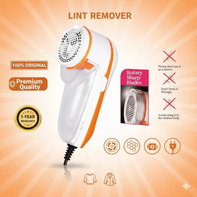 Lint Remover For Clothes ,Multicolour,(Pack Of 1)