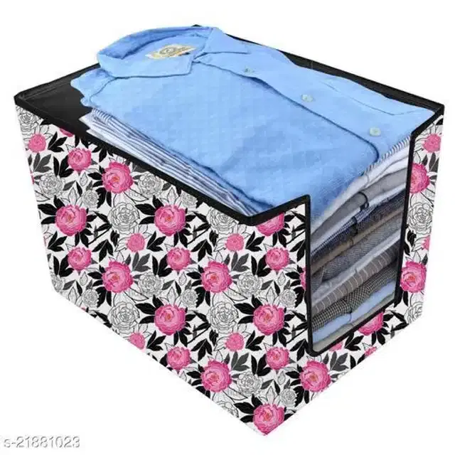 PVC Foldable Under Bed Storage, Multicolor, Pack of 2