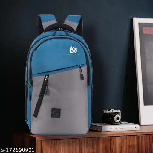 Nylon Backpack for Men & Women, Blue