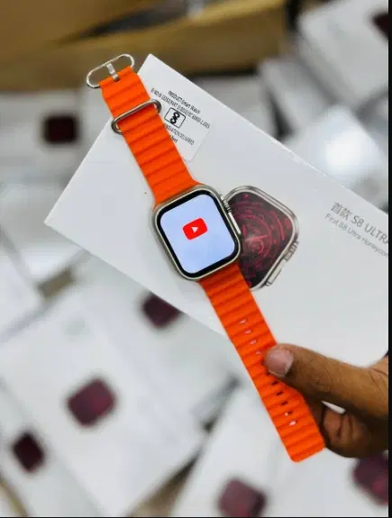 Nylon Strap Smart S8 Ultra Smart Watch for Men & Women, Orange