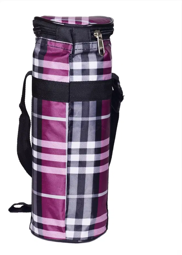 Canvas Water Bottle Bag, Multicolor