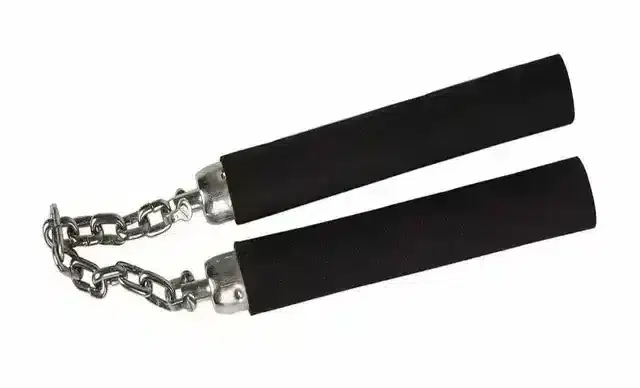 Aryshaa Foam Grip Martial Arts Nunchak with Stainless Steel Chain for for Training