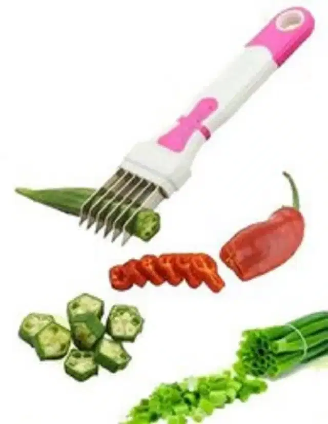 Plastic Manual Vegetable Cutter, Multicolor