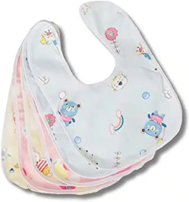 Printed Bibs for Babies, Pack of 6, Multicolor