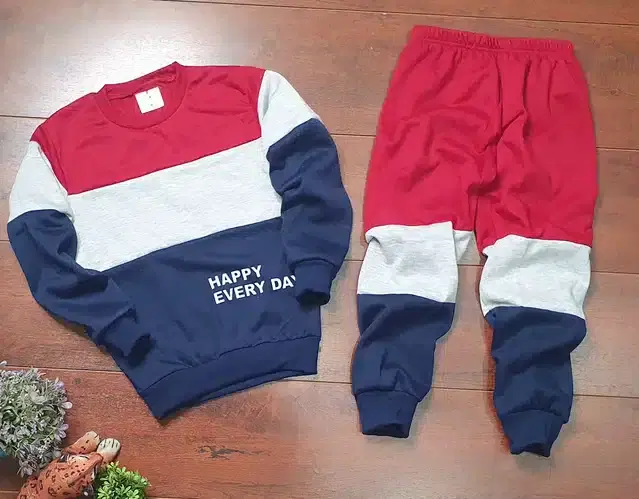 Full Sleeves Tracksuit for Boys (Multicolor, 3-4 Years)