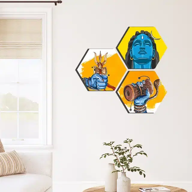 Wooden Wall Paintings, Set of 1, Multicolor, 24x20 Inches