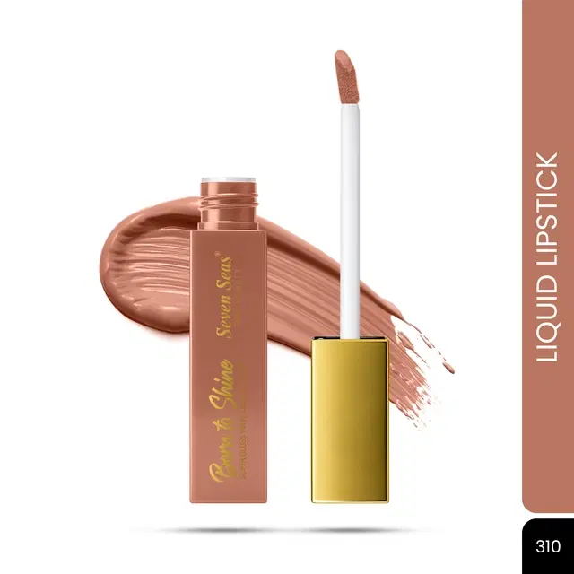 Seven Seas Liquid Lipstick for Women, Nude (4.5ml)