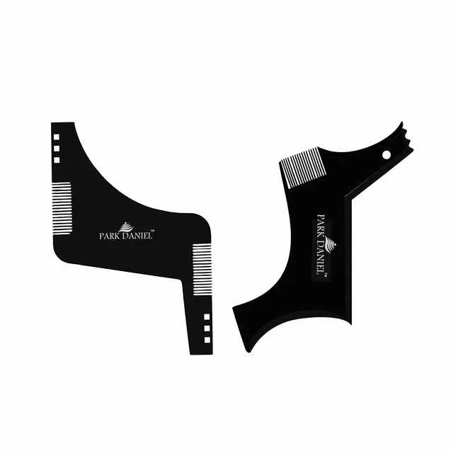 Park Daniel Boomerang Z Shaper & Boomerang Line Shaper Beard Comb, Pack Of 2, SE-1338