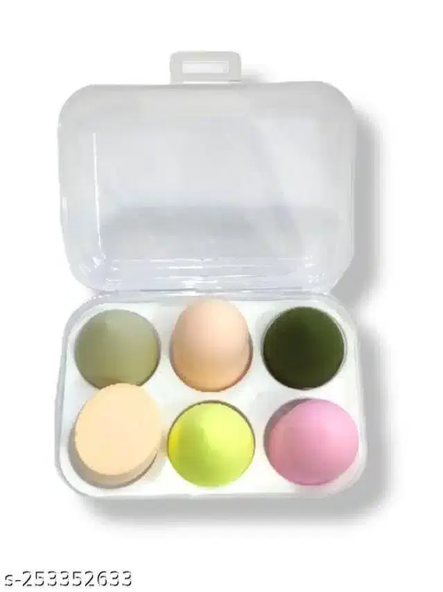 Makeup Sponge Blenders, Multicolor, Pack of 6