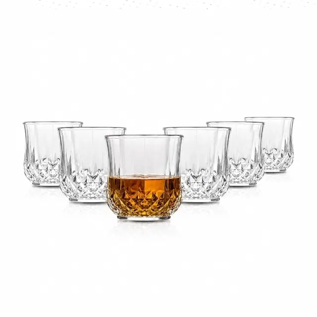 Cello Amore K-Series Glass Tumbler, 325 ml | Set Of 6 | Lead-Free Toughened Glass | Dishwasher Safe | Water, Juice & Cocktail Glass For Home, Office & Parties