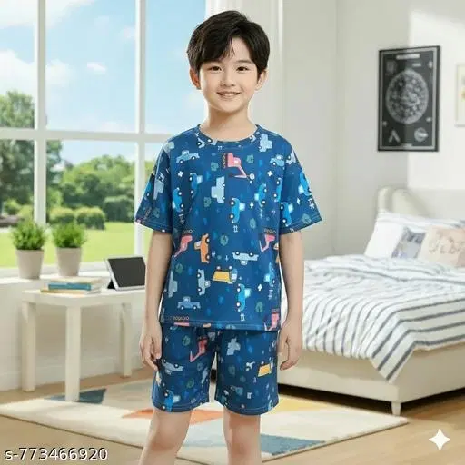 Night Suit for Boys (Blue, 13-14 Years)