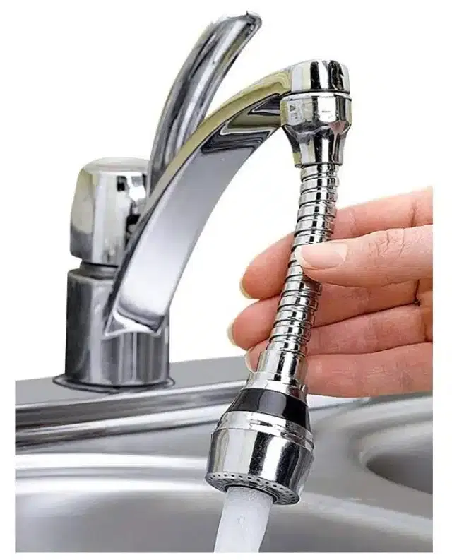 PVC Sprayer Water Tap, Silver