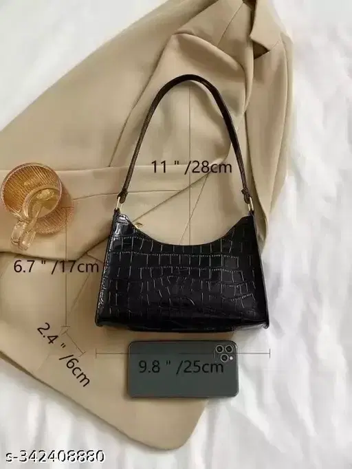 Women Shoulder Sling Bag, Black