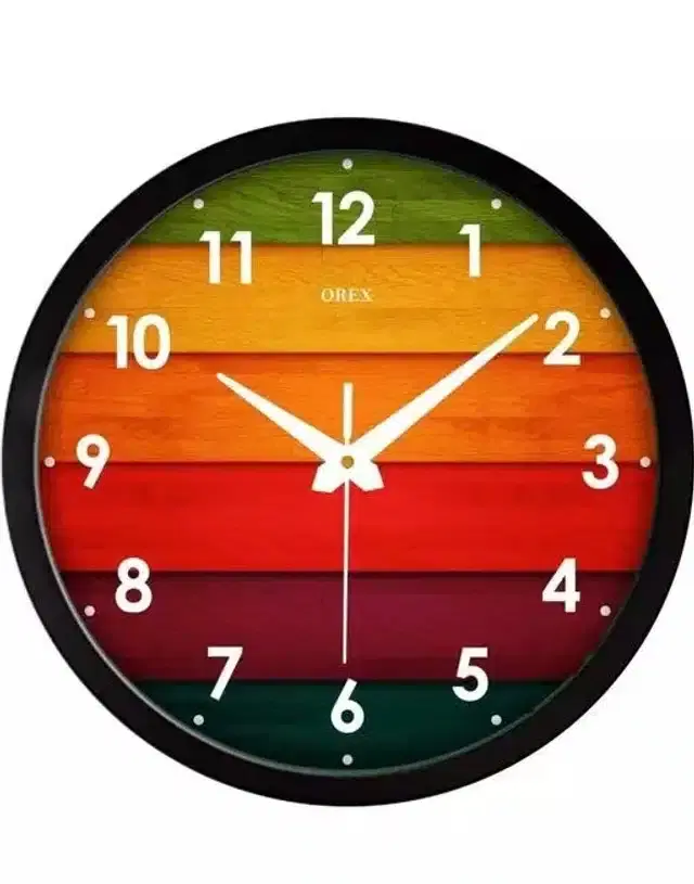 Analog Wall Clock, Multicolor