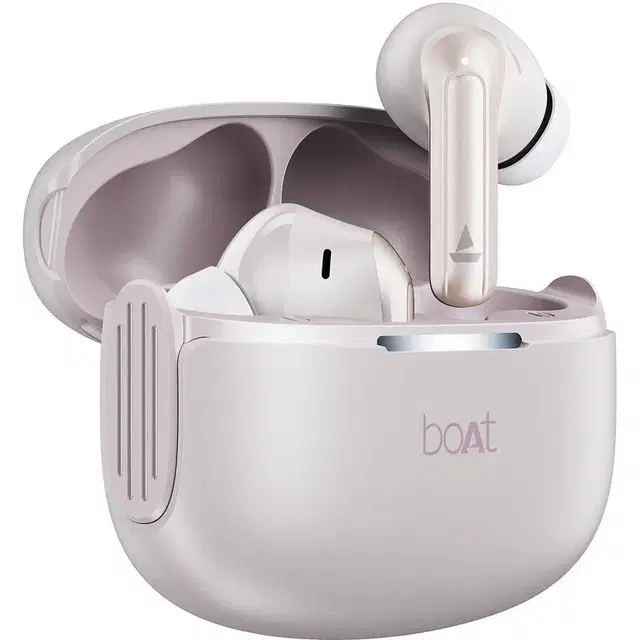 boAt Airdopes 219, 40H Battery, Free Music Streaming & Best in Segment for Calling Bluetooth Headset (Ivory Mist, True Wireless)