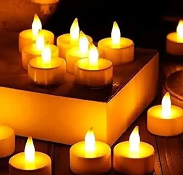 LED Candles for Festive Decoration, Multicolor, Pack of 6