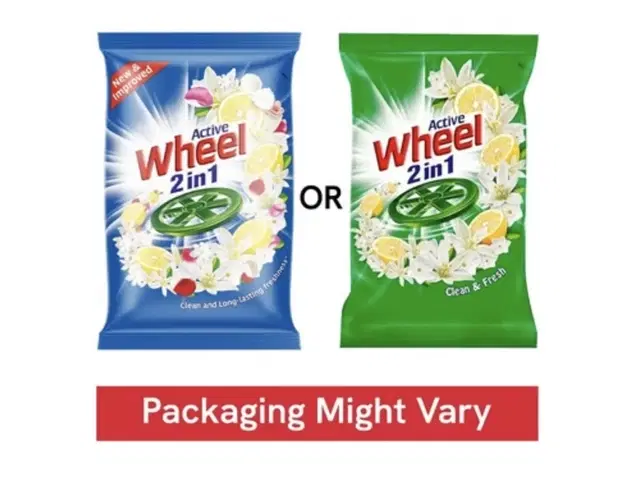 Active Wheel 2 In 1 Clean & Fresh Detergent Powder 1 kg