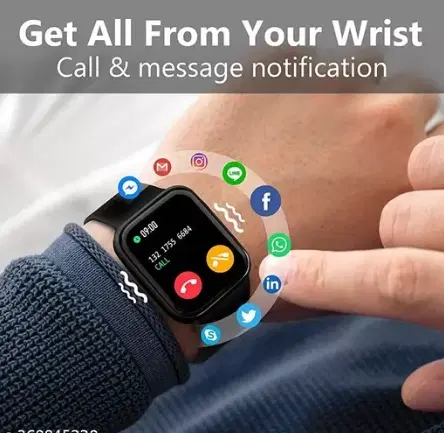 T500 Bluetooth Calling Smartwatch, Black