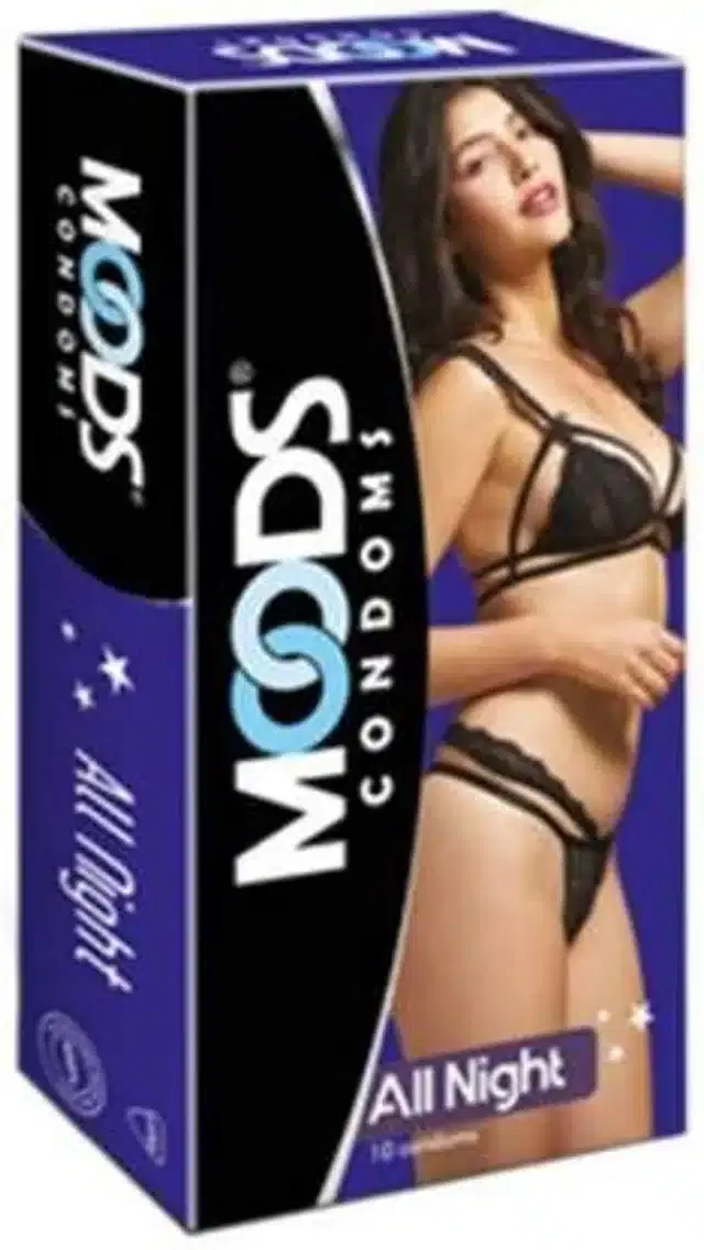 Moods Dotted All Night Condoms for Men, Pack of 10