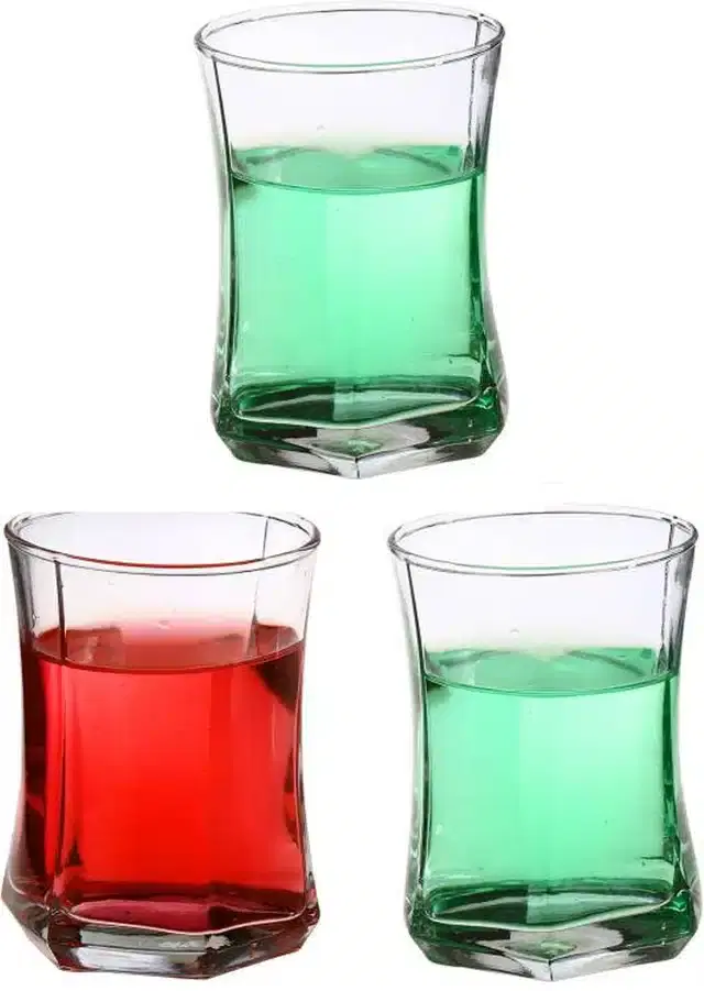 Liquor cum Cocktail Glasses, Transparent, 280 ml, Pack of 3