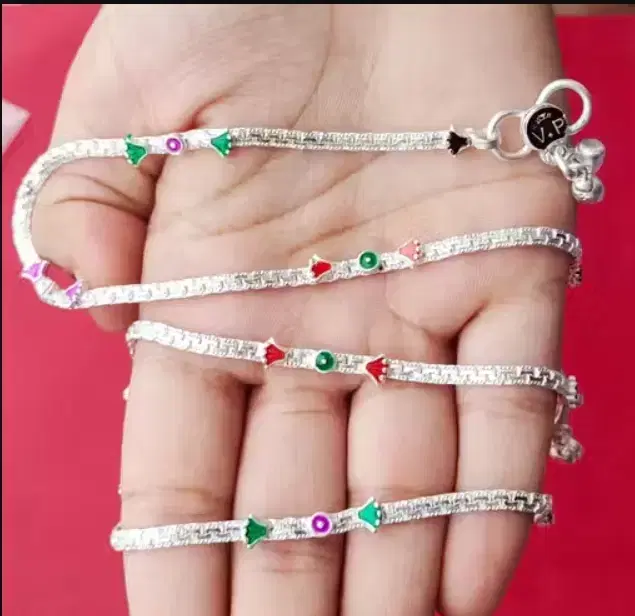 Stylish Silver Anklet for Women & Girls, Pack of 1