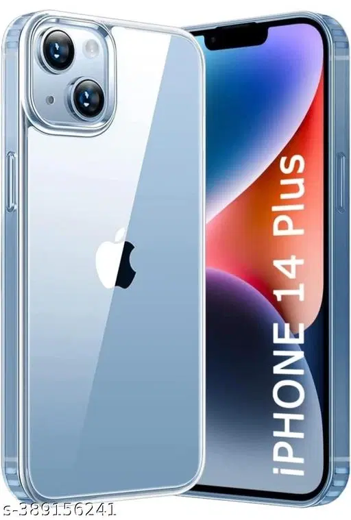 Silicone Mobile Cover for iPhone 14 Plus, Multicolor