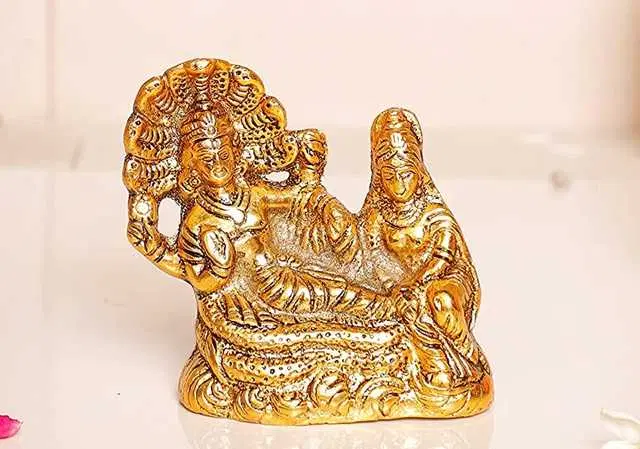 Tevatiya Shri Laxmi Narayan On Sheshnag Idol Metal Murti, Te-004