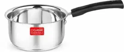 Classic Essentials Stainless Steel Induction Bottom Saucepan, 16 cm diameter, 1 L capacity, Elite-16cm