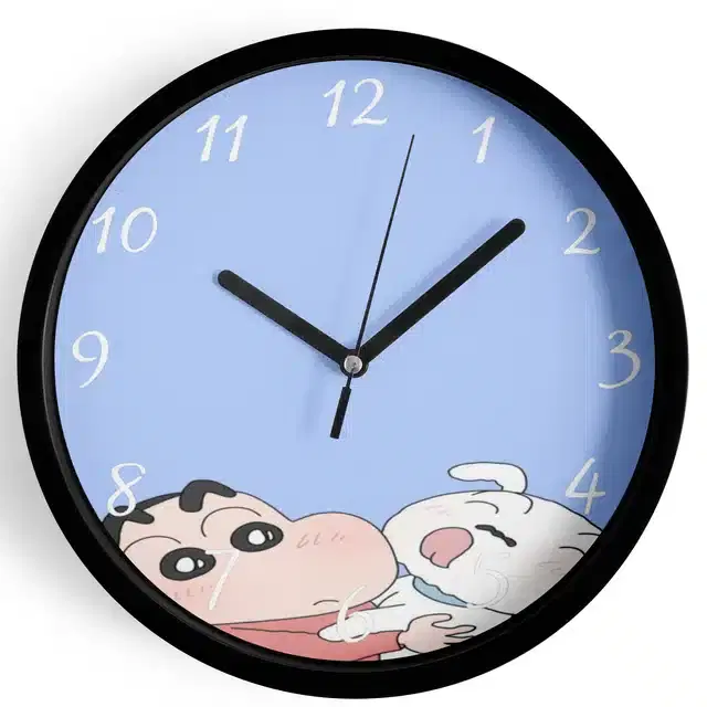 Shinchan Analog Wall Clock, Multicolor, 7 Inches