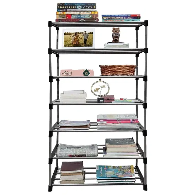 Metal 7 Layer Multipurpose Collapsible Rack, Multicolor