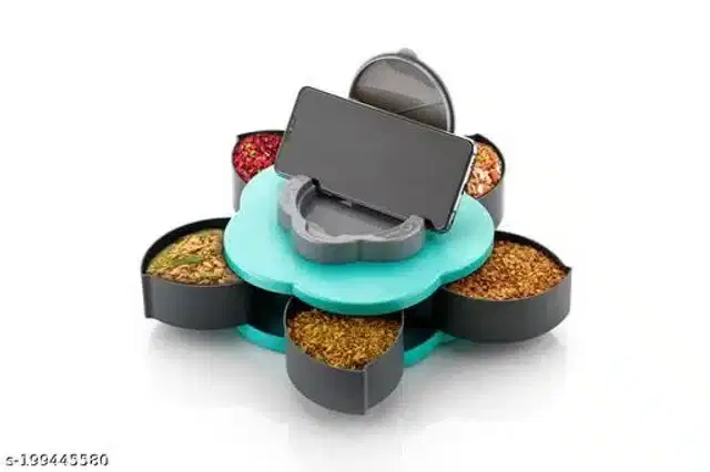 5 Section Spice Storage Box, Assorted