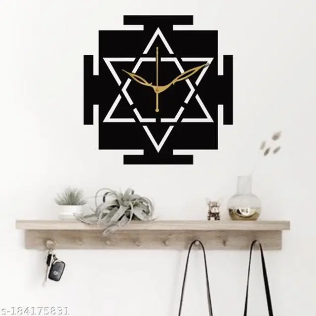 Wooden Wall Clock, Black