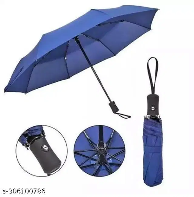 Nylon Compact Umbrella, Blue