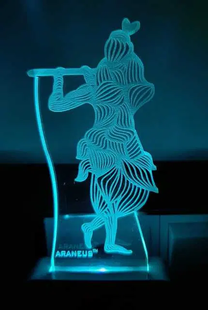 Unicept Lord Krishna 3D Illusion LED Night Lights, Multicolor, NE-83