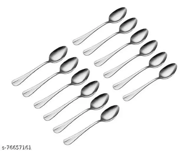 Stainless Steel Spoons, Multicolor, Pack of 12