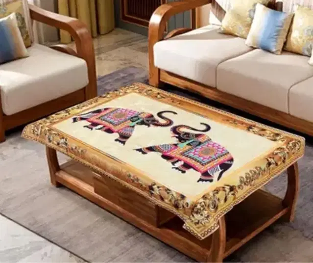 Grover Digital Elephant Printed Table Top cover 40x60 inch