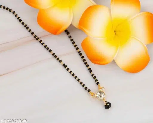 Mangalsutra for Woman for Women (White, Free Size)